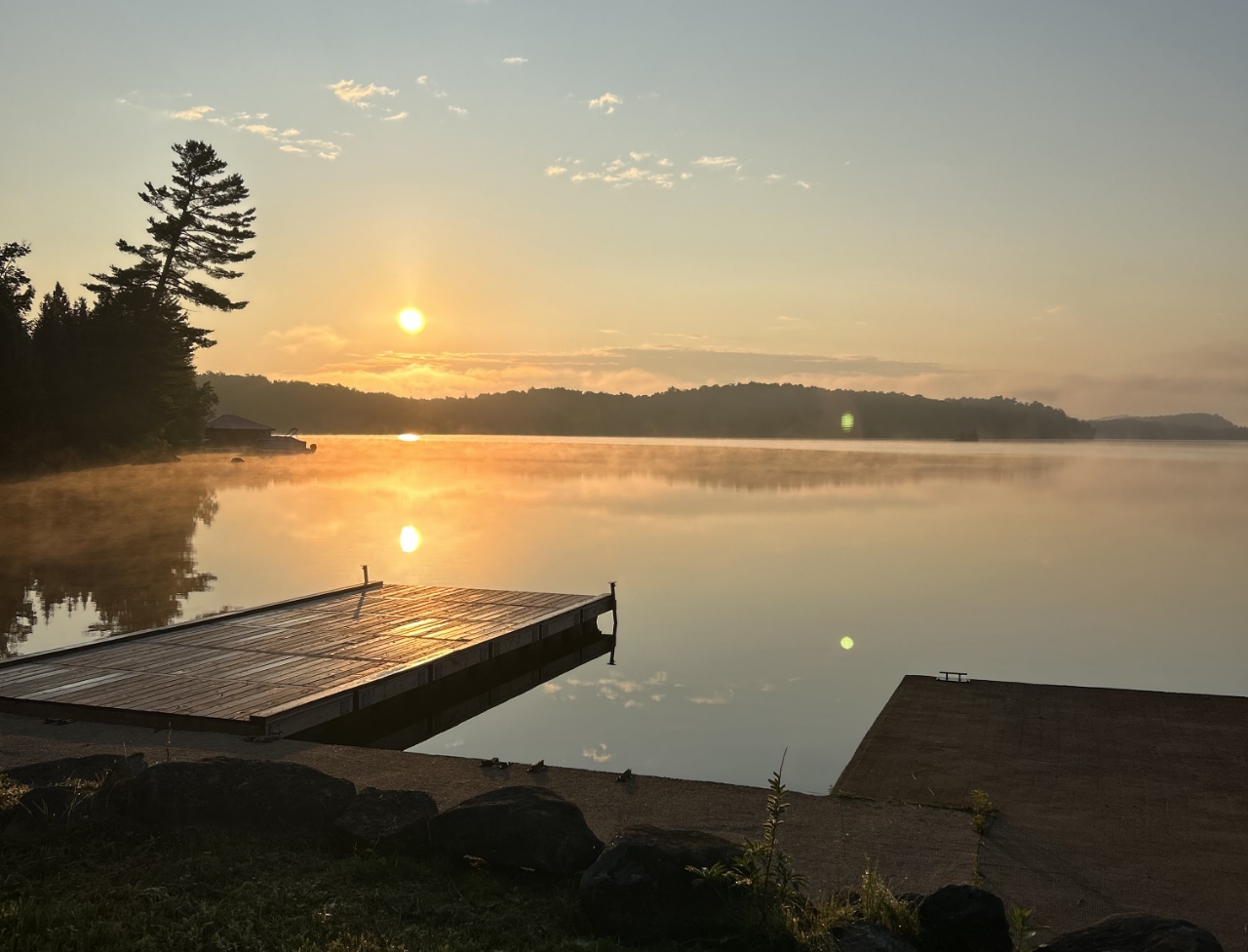 Coucher de soleil sur le Lac-des-îles
